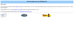 Desktop Screenshot of lists.basenjirescue.org