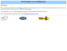 Tablet Screenshot of lists.basenjirescue.org